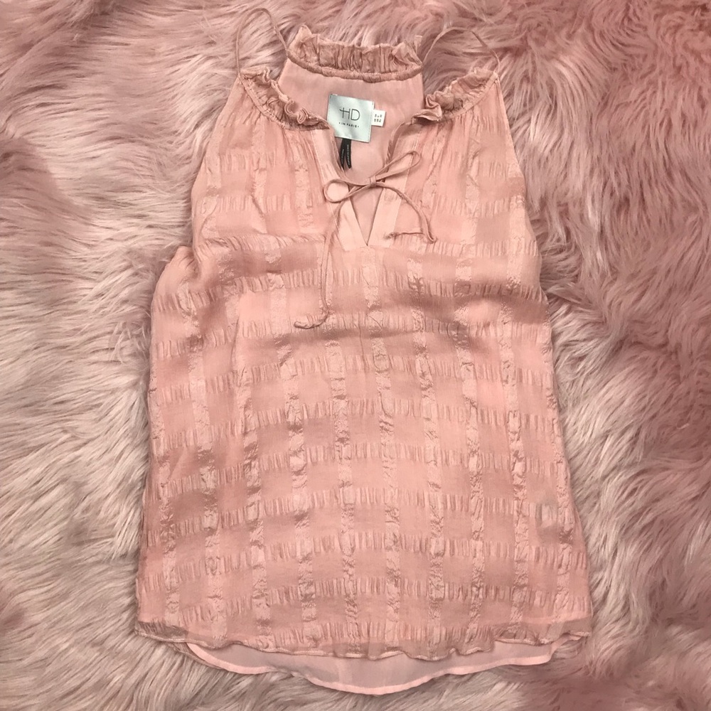 HD in Paris Pink Silk Top